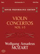 Violin Concertos #1- 5 Violin and Piano Reduction cover